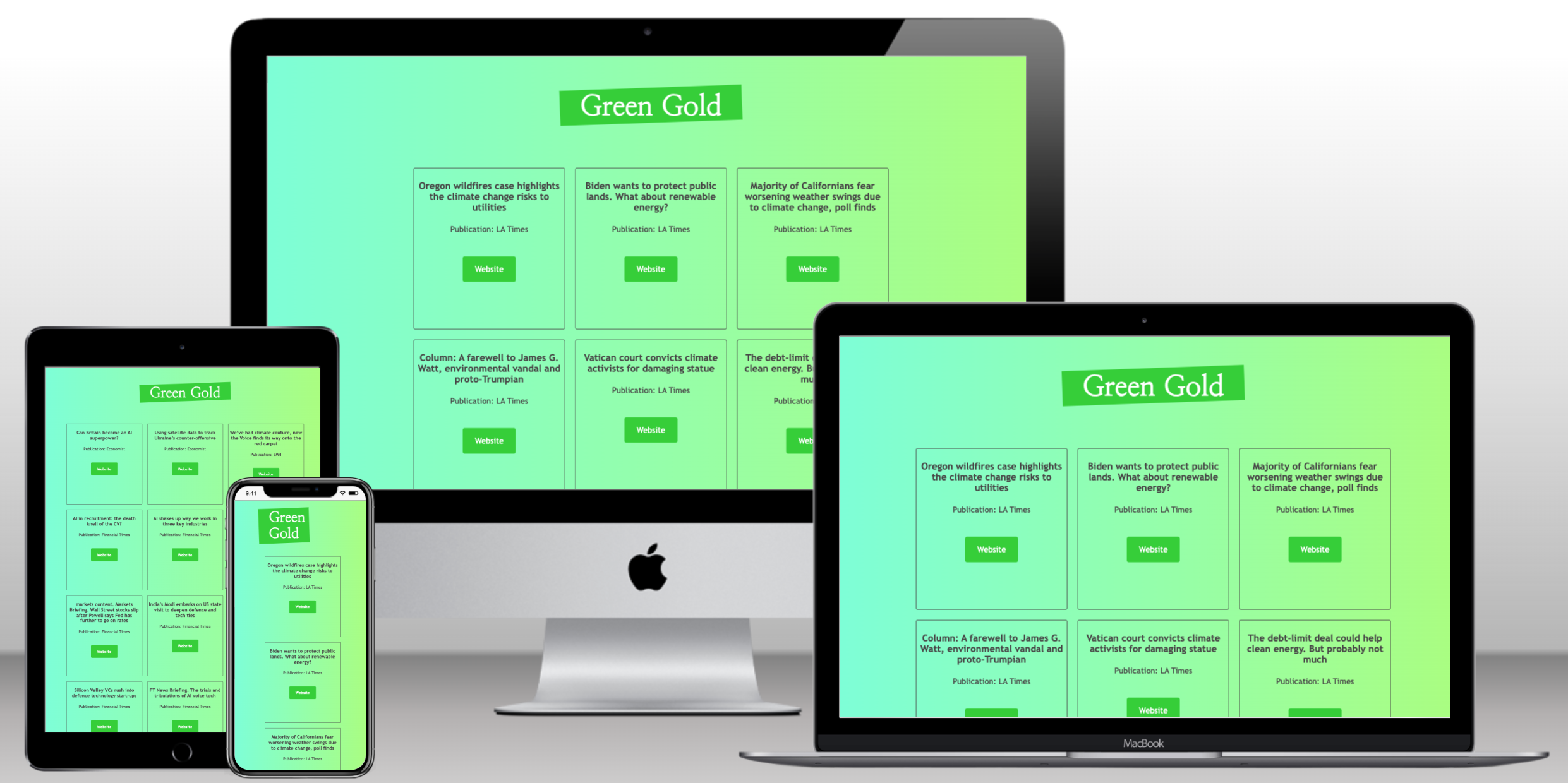 Green Gold API