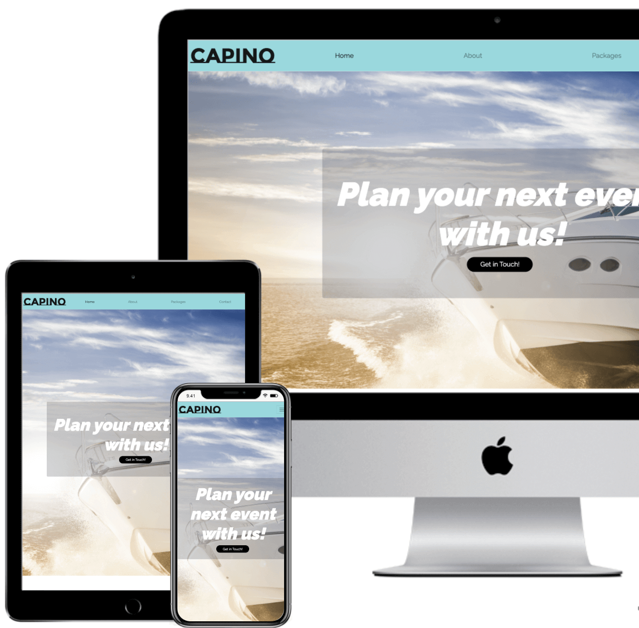 Capino yacht website