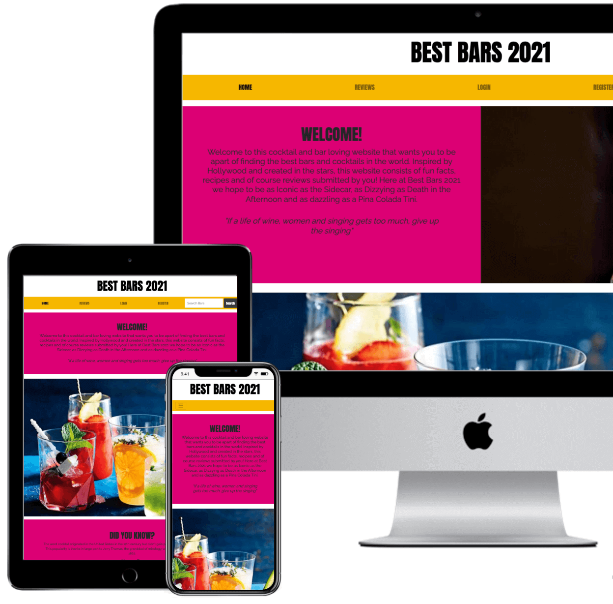 Best Bars Review Website